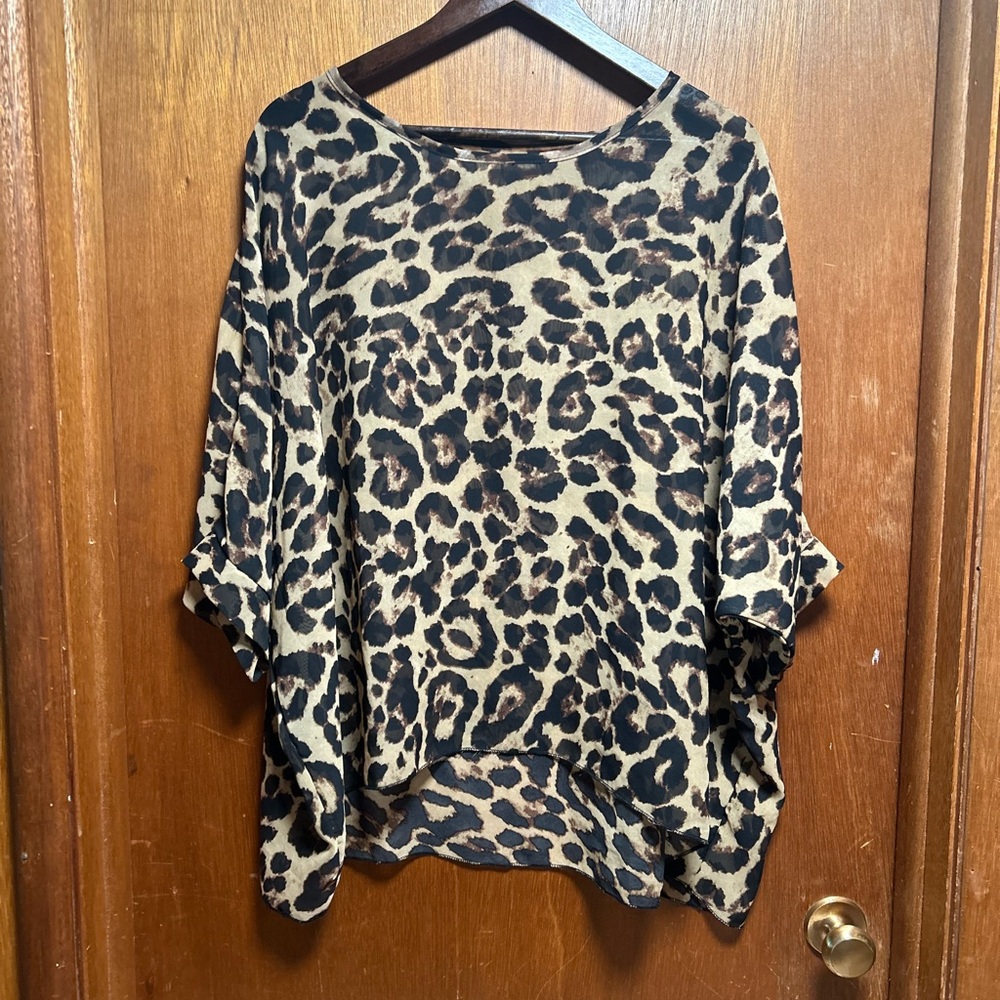 Leopard Print Women's Top